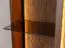 Vitrine mit zwei Glastüren Sienne 14, Massivholz Wildeiche, in Tabacco geölt, neun Fächer, gebürstet, Push-to-open Funktion, Maße: 115 x 135 x 37 cm