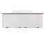 Doppelbett Gyronde 18, Kiefer massiv Vollholz, weiß lackiert - Liegefläche: 140 x 200 cm (B x L)