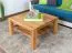Couchtisch Wooden Nature 420 Eiche massiv - 80 x 80 x 45 cm (B x T x H)