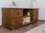 TV-Unterschrank Kiefer Vollholz massiv Eichefarben 002 - Abmessung 55 x 136 x 47 cm (H x B x T)