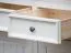 Büro Komplett - Set F Gyronde, 3-teilig, Kiefer massiv Vollholz, Farbe: Weiß