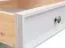 Kommode Gyronde 05, Kiefer massiv Vollholz, Farbe: Weiß / Walnuss - 88 x 112 x 45 cm (H x B x T)