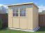 Steiner Gartenhaus Glücksburg 03 | Doppelflügeltür inkl. Fenster | inkl. Fußboden | Naturbelassen | Nutzfläche: 4,24 m² | Pultdach | Holz-Gerätehaus