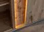 Vitrine Sienne 11 aus Massivholz Wildeiche, 140 x 85 x 37 cm, Holz geölt und gebürstet, 3 Türen, 6 Böden, 8 Fächer, push-to-open, inkl. LED-Beleuchtung