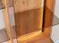 Hängevitrine Sienne 04 mit 1 Tür, getöntes Glas, Wildeiche massiv, Push-to-open, 8 Einlegeböden, inkl. LED-Beleuchtung, 175 x 73 x 37 cm, Holz gebürstet