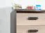 Kommode Sichling 14, Rahmen Links, Farbe: Eiche Braun - Abmessungen: 87 x 80 x 46 cm (H x B x T)
