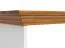 Schreibtisch Gyronde 31, Kiefer massiv Vollholz, Farbe: Weiß / Eiche - 77 x 130 x 53 cm (H x B x T)