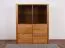 Vitrine Jussara 02, Farbe: Natur, Eiche teilmassiv - 150 x 124 x 42 cm (H x B x T)