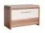 Garderoben Komplett - Set I Gataivai, 5-teilig, Farbe: Beige Hochglanz / Walnuss