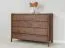 Kommode | Farbe: Tabacco | Eichenholz geölt | Soft Close System | 4 Schubladen | Massivholz | 123 x 48 x 90 cm | Seille 01 | gefräste Griffe