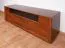 Kommode "Lopar" 10, Farbe: Nuss / Schwarz, teilmassiv - Abmessungen: 63 x 182 x 51 cm (H x B x T)