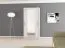 120 cm breiter Kleiderschrank mit 5 Fächern und 2 Türen | Farbe: Weiß Abbildung
