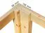 Holz-Gartenhütte 2,28 x 2,3 Meter (inkl. Dach) | Anthrazit | Flachdach Abbildung