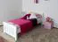 Bettrahmen für Kinder / Kinderbett 80 x 200 cm | Massivholz: Buche | Weiß Lackiert Abbildung