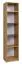 Bücherregal Valbom 02, Farbe: Eiche Riviera / Weiß / Grafit - Abmessungen: 180 x 40 x 35 cm (H x B x T)