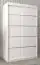 Schiebetürenschrank / Kleiderschrank Jan 02A, Farbe: Weiß matt - Abmessungen: 200 x 120 x 62 cm ( H x B x T)