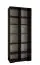 Kleiderschrank im schlichten Design Beskiden 16, Farbe: Schwarz - Abmessungen: 236,5 x 100 x 47 cm (H x B x T)
