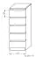 Kommode Kiunga 05, Farbe: Buche / Weiß - Abmessungen: 112 x 42 x 40 cm (H x B x T)