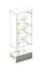 Garderoben Kommode Sviland 17, Farbe: Eiche Wellington / Weiß - Abmessungen: 114 x 60 x 35 cm (H x B x T), mit drei Fächern