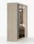 Schiebetürenschrank / Kleiderschrank mit Spiegel | Komovi 01 | 218 x 203 x 61 cm | 2 Türen | 7 Fächer | 2 Kleiderstangen | viel Platz