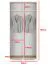 Kleiderschrank für Garderobe Zapopan 25, Farbe: Weiß, zwei Fächer, zwei ausziehbare Kleiderstangen, Maße: 185 x 90 x 40 cm,