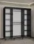 Schiebetürenschrank mit genügend Stauraum Jotunheimen 272, Farbe: Schwarz - Abmessungen: 208 x 180,5 x 62 cm (H x B x T)