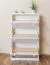 Schuhschrank 003 Kiefer massiv Vollholz weiß lackiert - Abmessung 115 x 72 x 29 cm (H x B x T)