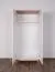 Drehtürenschrank / Kleiderschrank Panduros 01, Farbe: Kiefer Weiß / Eiche Braun - Abmessungen: 185 x 85 x 52 cm (H x B x T)