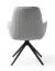 Drehstuhl Maridi 262, Farbe: Grau - Abmessungen: 90 x 62 x 64 cm (H x B x T)