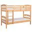Stockbett für Erwachsene "Easy Premium Line" K19/n, Kopf- und Fußteil mit Löchern, Buche Vollholz massiv Natur - 90 x 190 cm (B x L), teilbar
