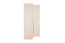Drehtürenschrank / Eckkleiderschrank Siumu 04, Farbe: Beige / Beige Hochglanz - 224 x 100/102 x 56 cm (H x B x T)