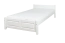 Kinderbett / Jugendbett Kiefer massiv Vollholz weiß lackiert 78, inkl. Lattenrost - Abmessung 120 x 200 cm