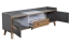 TV-Unterschrank Caranx 7, Farbe: Weiß / Eiche / Anthrazit - Abmessungen: 57 x 160 x 42 cm (H x B x T)