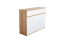 Jugendzimmer - Kommode Alard 06, Farbe: Eiche / Weiß - Abmessungen: 94 x 120 x 40 cm (H x B x T)