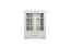 Vitrine Falefa 07, Farbe: Elfenbein - 128 x 101 x 49 cm (H x B x T)
