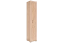 Schrank Cianjur 16, Farbe: Eiche / Weiß - Abmessungen: 209 x 40 x 40 cm (H x B x T)