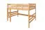 Etagenbett 140 x 190 cm für Erwachsene "Easy Premium Line" K24/n, Kopf- und Fußteil gerade, Buche Massivholz Natur lackiert, teilbar