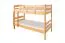 Etagenbett 90 x 200 cm für Erwachsene "Easy Premium Line" K17/n, Buche Massivholz Natur lackiert, teilbar