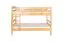 Etagenbett 90 x 200 cm für Erwachsene "Easy Premium Line" K17/n, Buche Massivholz Natur lackiert, teilbar