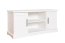 Weißes Wohnzimmer - Set C Buteo im Landhausstil, 3-teilig, Kiefernholz, Massivholz, 1 Vitrine, 1 Kommode, 1 Kommode/TV-Unterschrank