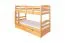 Stockbett 90 x 200 cm für Erwachsene "Easy Premium Line" K17/n inkl. 2 Schubladen und 2 Abdeckblenden, Buche Massivholz Natur lackiert, teilbar