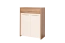 Garderoben Komplett - Set I Gataivai, 5-teilig, Farbe: Beige Hochglanz / Walnuss