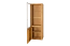 Vitrine Jussara 03, Farbe: Natur, Eiche teilmassiv – 201 x 69 x 42 cm (H x B x T)