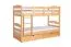 Etagenbett für Erwachsene "Easy Premium Line" K18/n inkl. 2 Schubladen und 2 Abdeckblenden, Kopfteil mit Löchern, Buche Vollholz massiv Natur - Liegefläche: 90 x 200 cm, (B x L) teilbar