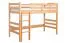 Kinderbett / Hochbett "Easy Premium Line" K22/n, Buche Vollholz massiv Natur - Liegefläche: 90 x 190 cm