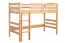 Hochbett "Easy Premium Line" K22/n, Buche Vollholz massiv Natur - Liegefläche: 90 x 190 cm