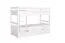 Stockbett für Erwachsene "Easy Premium Line" K20/h inkl. Liegeplatz und 2 Abdeckblenden, Kopf- und Fußteil gerade, Buche Vollholz massiv Weiß - 90 x 200 cm (B x L), teilbar