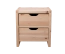Nachtkommode metallfrei Wooden Nature 01, österreichische Zirbe massiv Natur - Abmessungen: 48 x 44 x 36 cm (H x B x T)