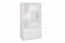 Jugendzimmer - Regal Alard 04, Farbe: Weiß - Abmessungen: 151 x 80 x 40 cm (H x B x T)