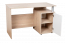 Schreibtisch Palpala 11, Farbe: Eiche Sonoma / Weiß - 75 x 115 x 56 cm (H x B x T)